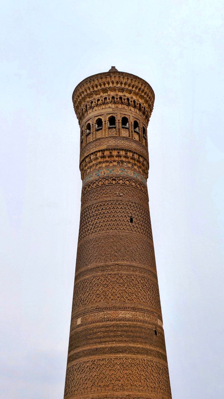 The ancient Kalyan Minaret in Bukhara, showcasing stunning Islamic architecture, Uzbekistan