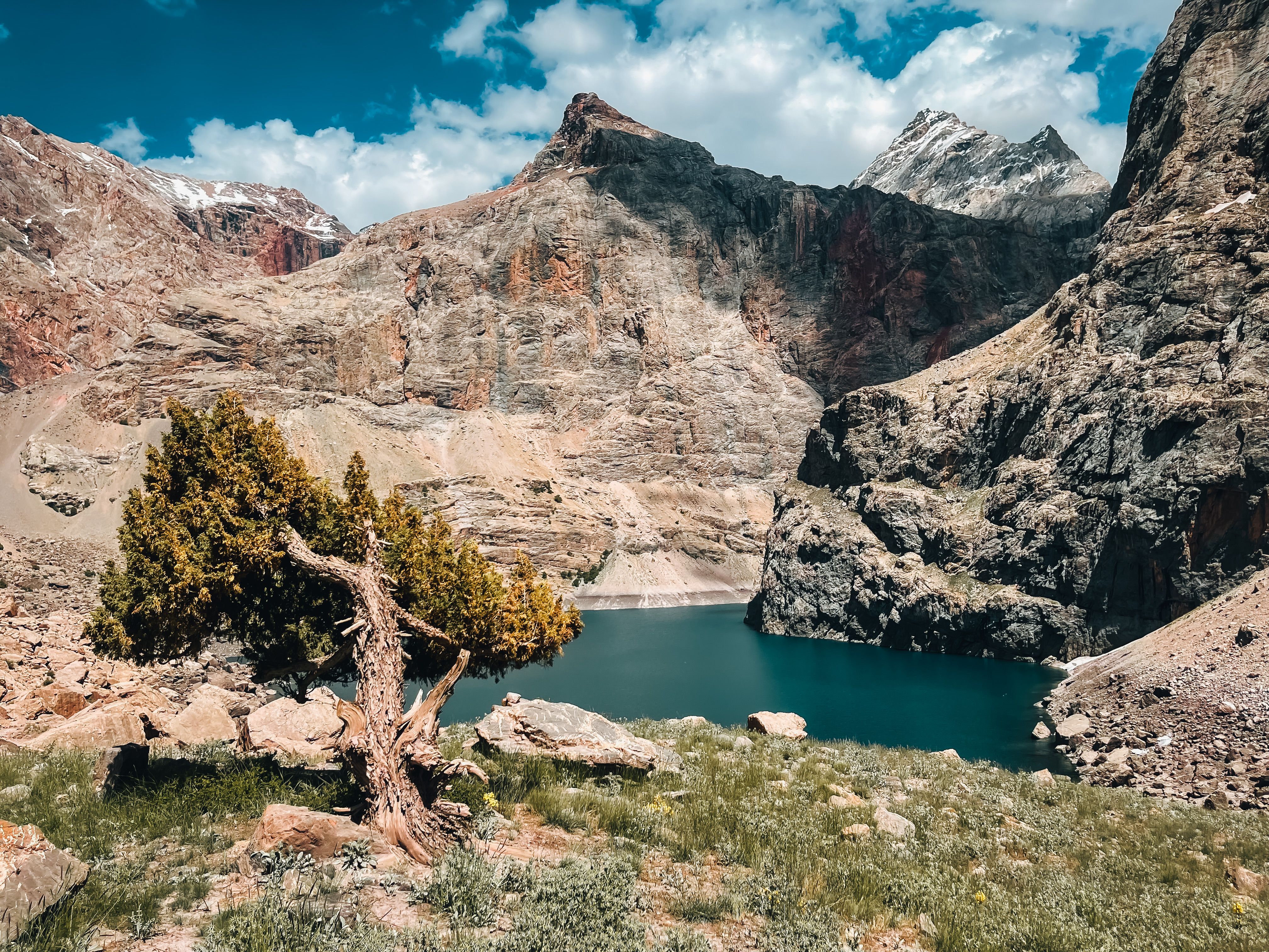 Marguzor Lake in the Haft Kul chain — Fann Mountains, Tajikistan